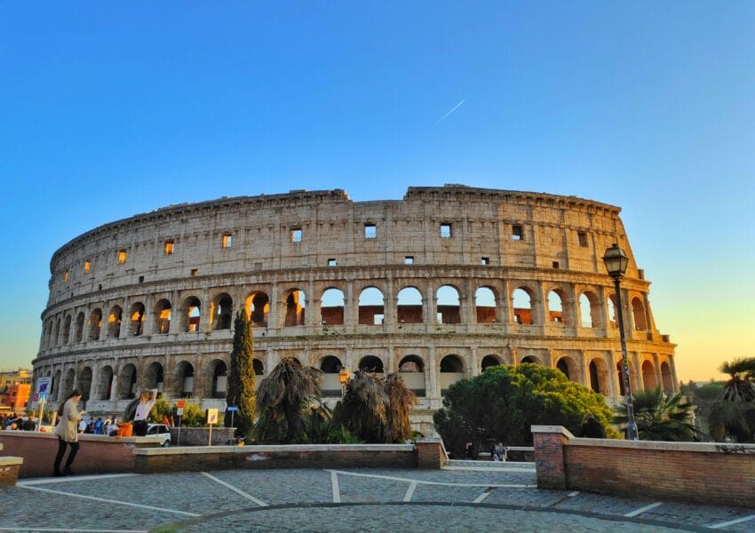 Le Colisée de Rome, utilisé pour illustrer un test de niveau de langue italien.